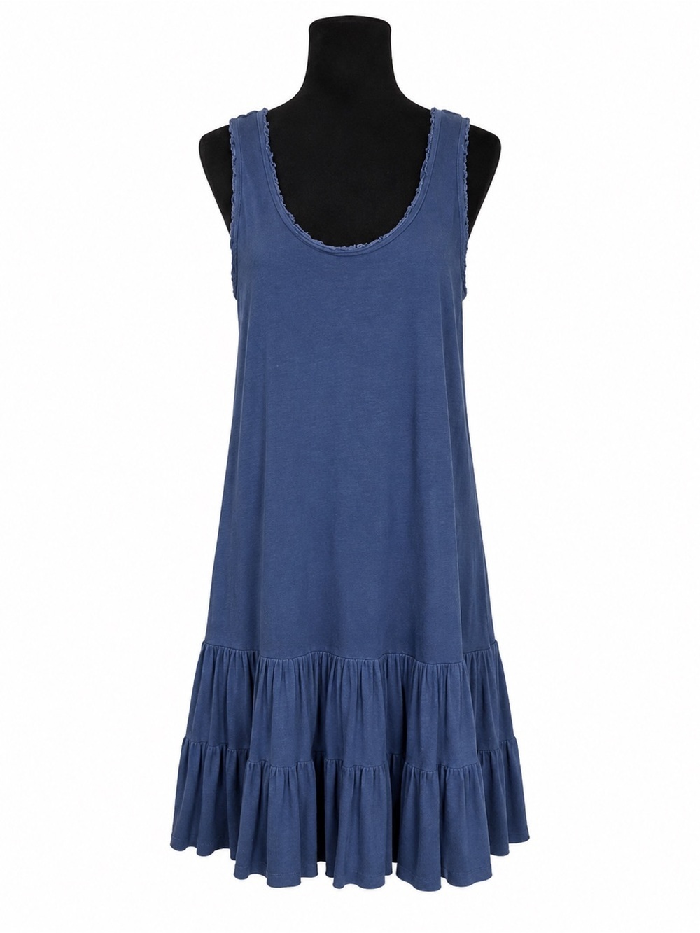 Caslon Blue Sleeveless Tiered Dress Women’s size M